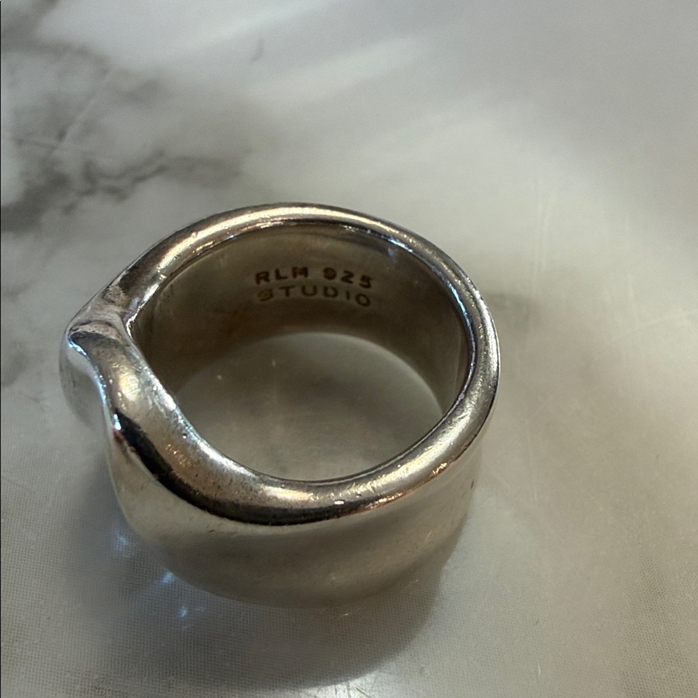 RLM Studios Sterling silver modernist wave ring, size 6 - Picture 4 of 6